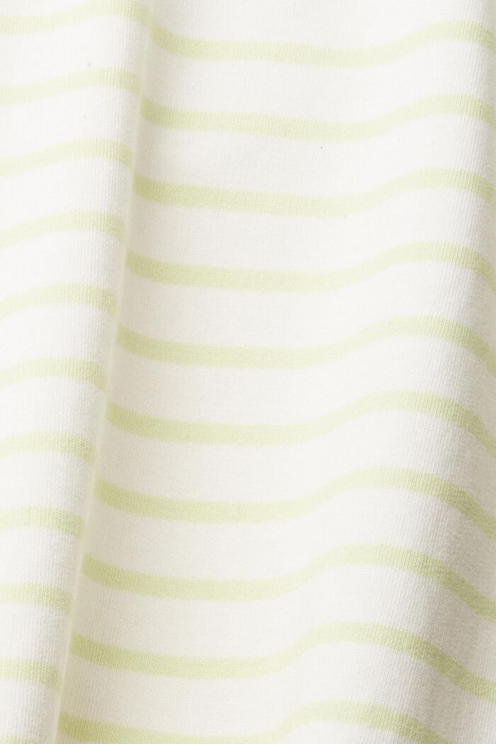 Made of recycled material: sweat shorts with stripes, LIGHT GREEN, detail image number 6