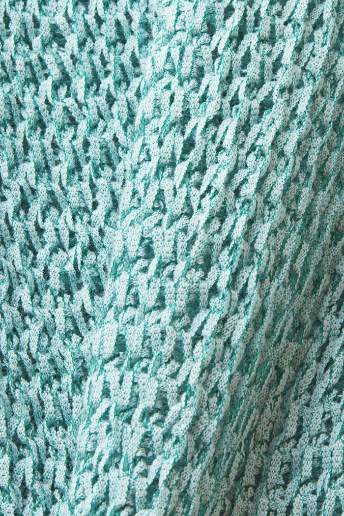 Ribbon yarn jumper, EMERALD GREEN, detail image number 5