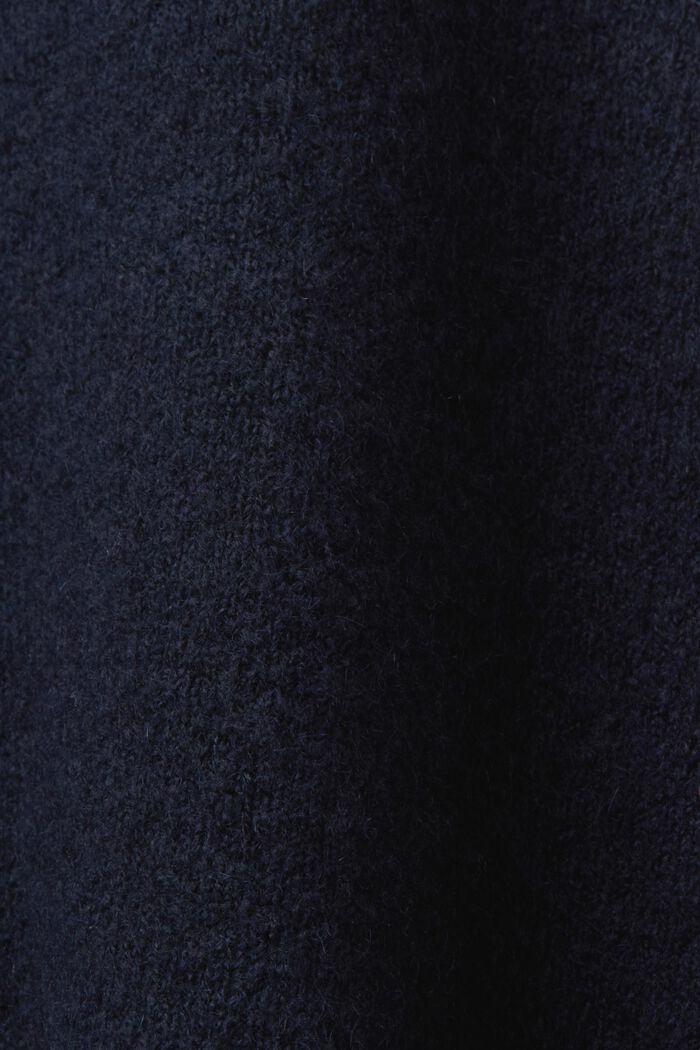Knit Blouson Sleeve Sweater, NAVY, detail image number 5