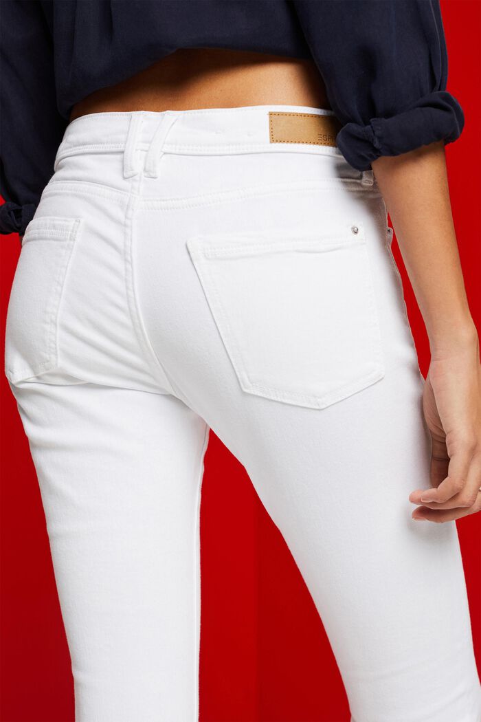 Cotton skinny jeans, WHITE, detail image number 2