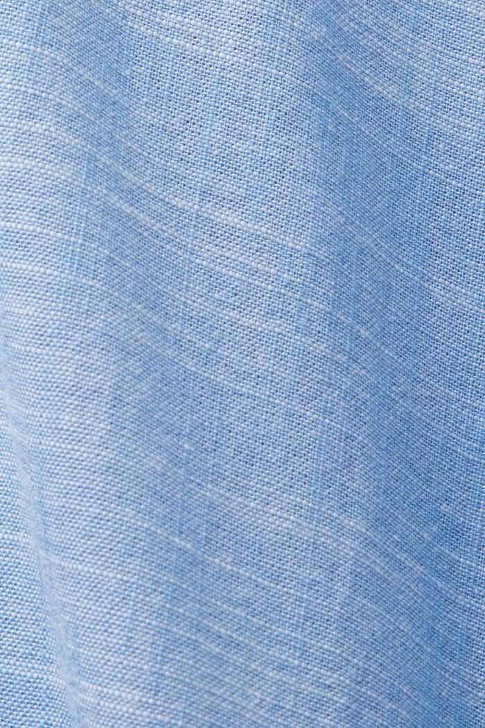 Cotton Button Down Shirt, LIGHT BLUE, detail image number 4