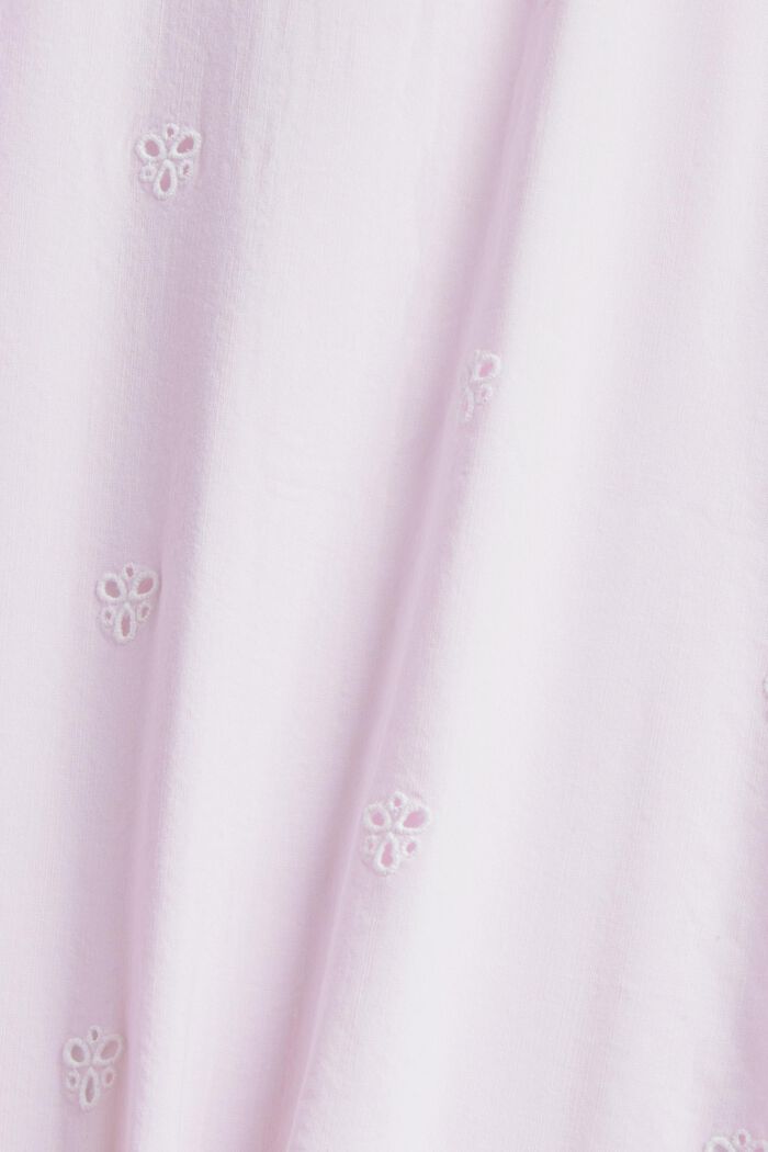 Broderie anglaise detail blouse, LENZING™ ECOVERO™, PINK, detail image number 4