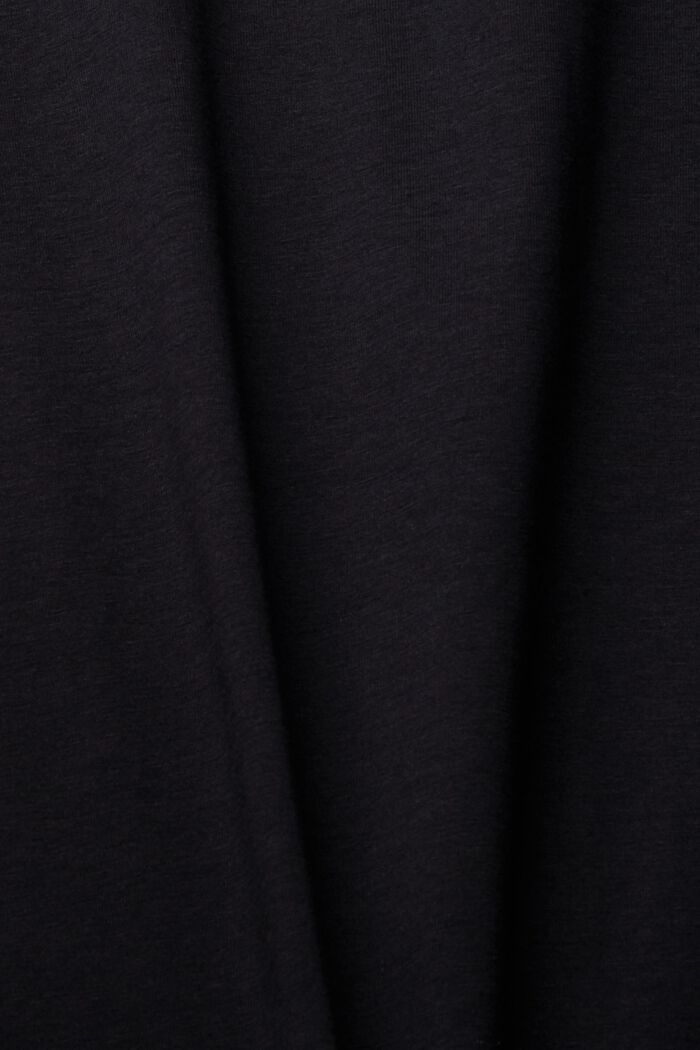 Roll Neck Long Sleeve Top, BLACK, detail image number 4