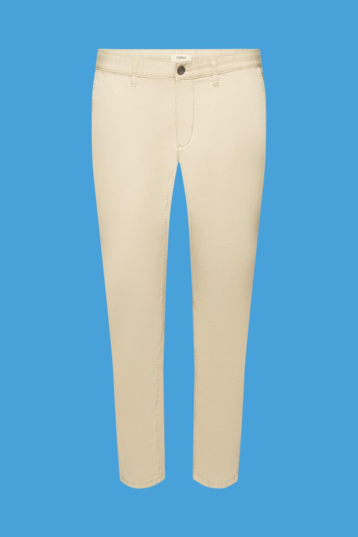 Stretch cotton chinos, SAND, detail image number 5