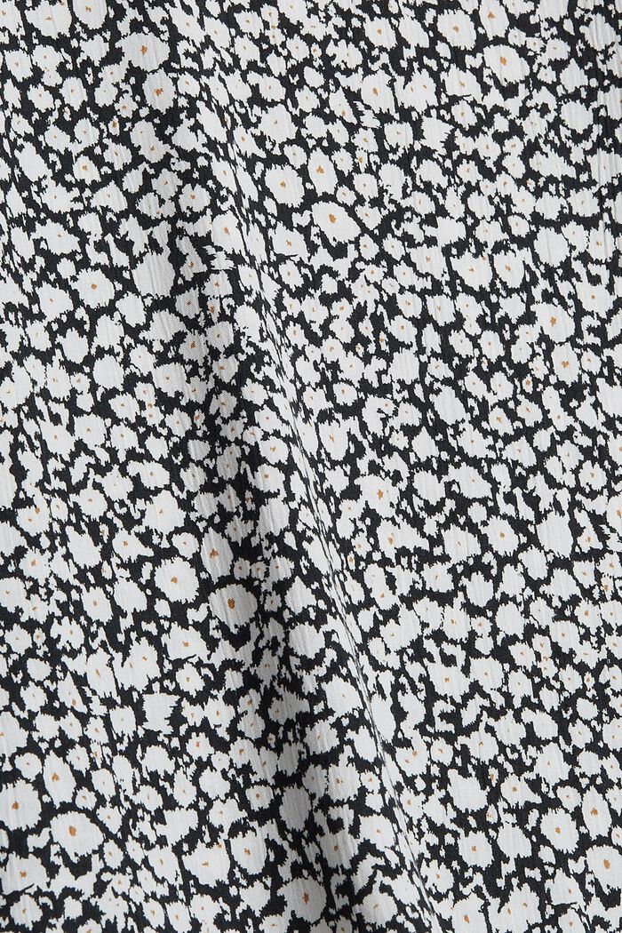Print blouse with LENZING™ ECOVERO™, ANTHRACITE, detail image number 4