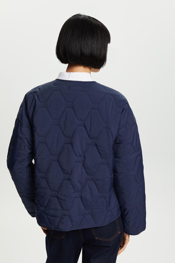 Recycled: lightweight quilted jacket, NAVY, detail image number 3