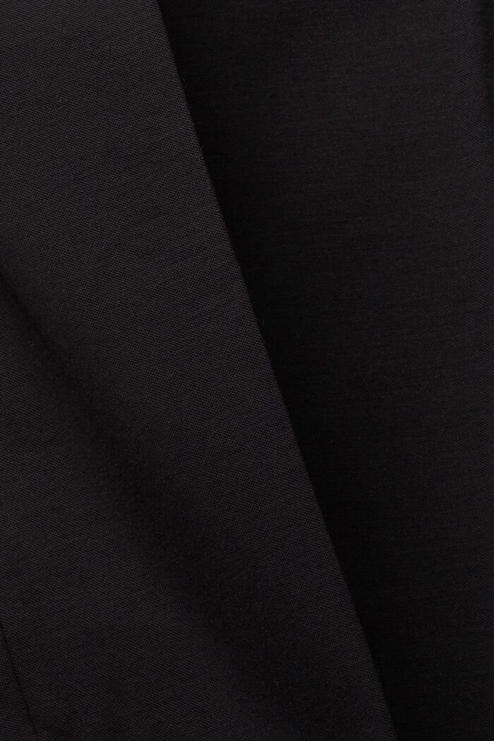 Jersey trousers with pressed pleats, BLACK, detail image number 7
