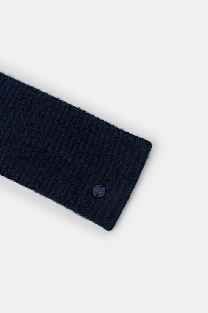 Rib knit headband, NAVY, detail image number 1