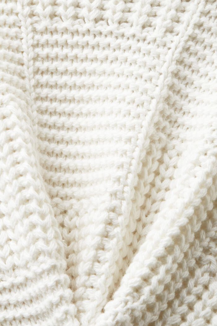 Chunky Knit Shawl Sweater, ICE, detail image number 6