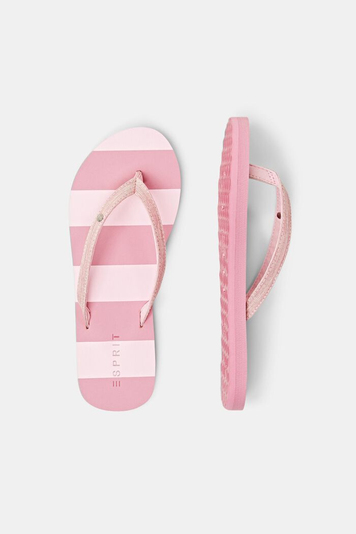 Slip Slops with textile straps, PINK FUCHSIA, detail image number 5