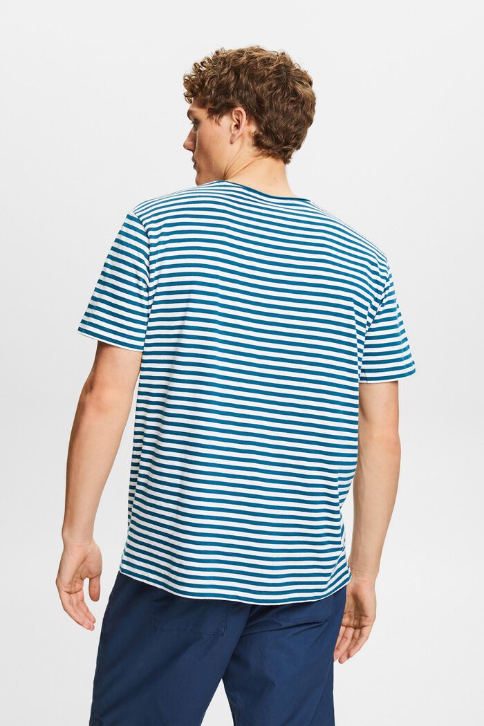 Striped jersey t-shirt, PETROL BLUE, detail image number 2