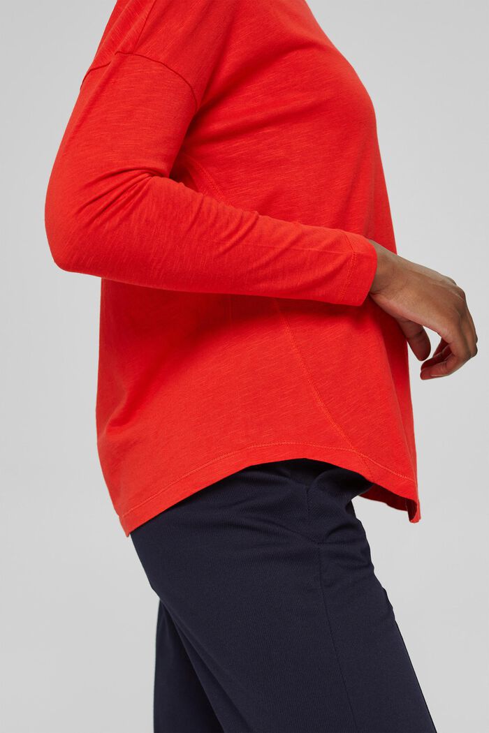T-Shirts oversize, ORANGE RED, detail image number 5