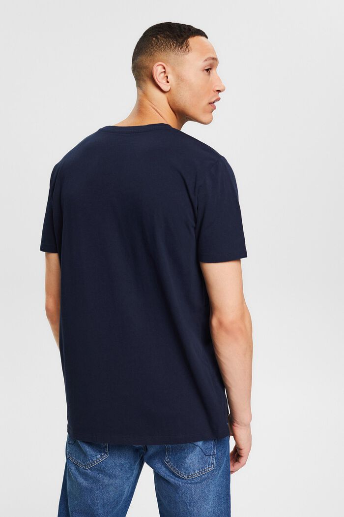 Jersey T-shirt with a large front print, NAVY, detail image number 3