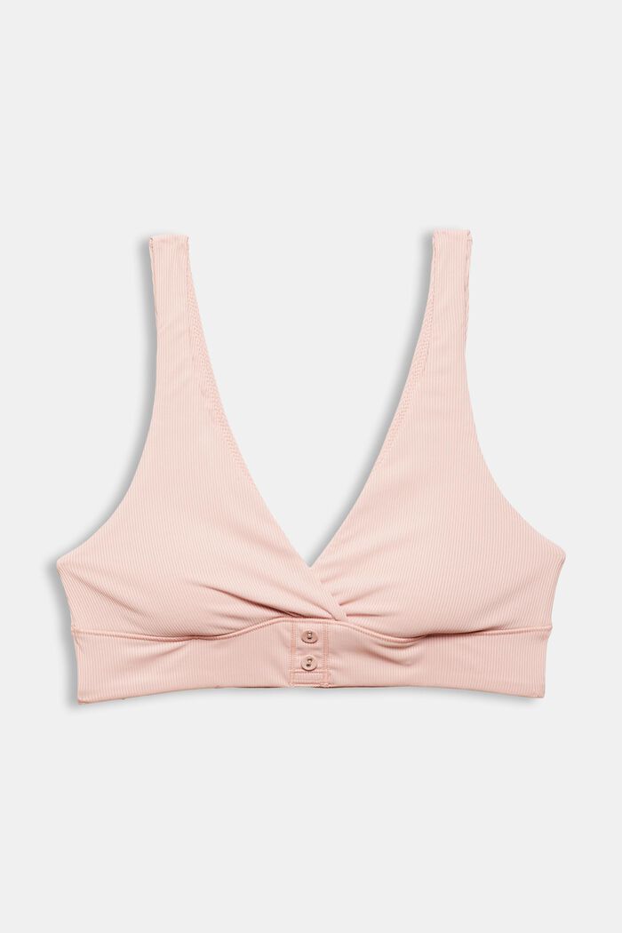 Recycled: unpadded, non-wired bra, LIGHT PINK, overview