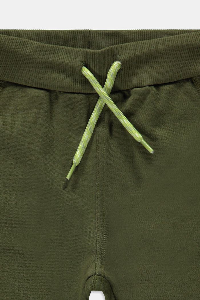 Sweatshirt shorts in 100% cotton, OLIVE, detail image number 2