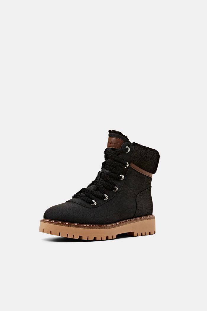 Vegan Hiker Boots, BLACK, detail image number 2