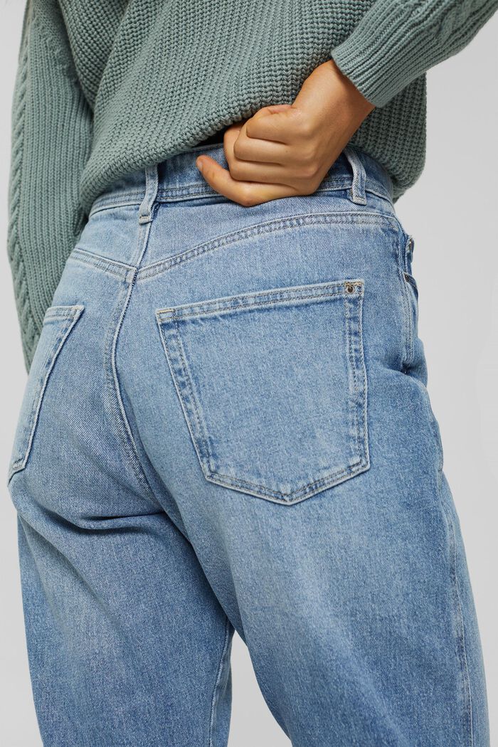 Straight-leg jeans, BLUE LIGHT WASHED, detail image number 5