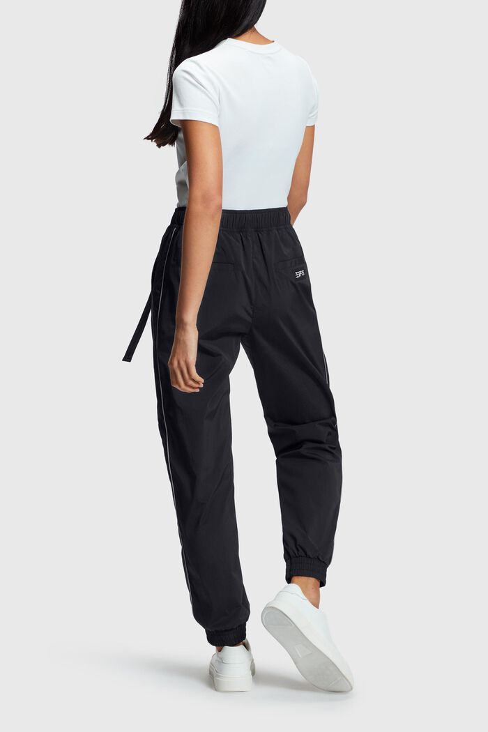 High-rise buckle waisted joggers, BLACK, detail image number 1