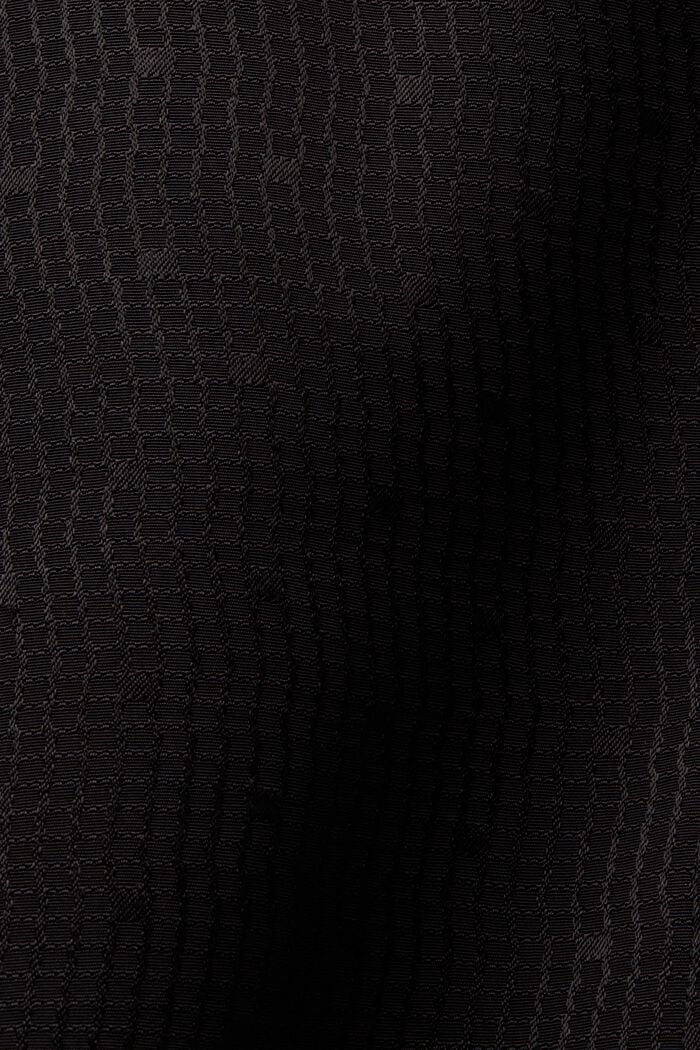 Textured Jacquard Biker Jacket, BLACK, detail image number 5