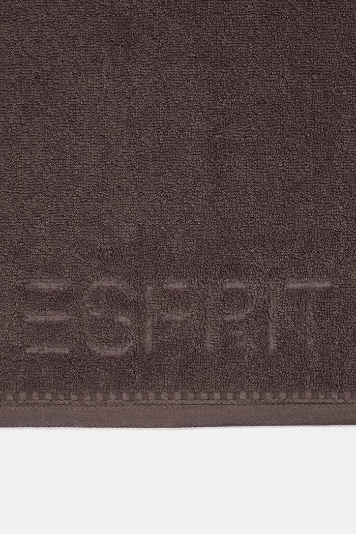 Terry cloth towel collection, DARK BROWN, detail image number 1
