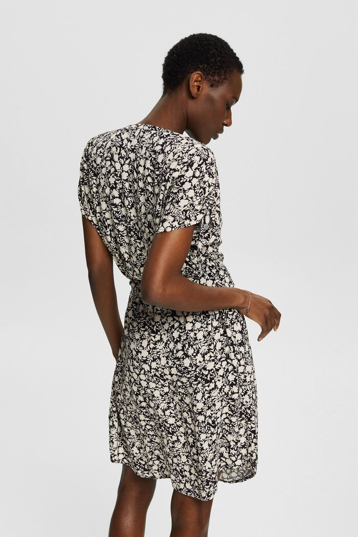 Midi dress with pattern, LENZING™ ECOVERO™, BLACK, detail image number 2
