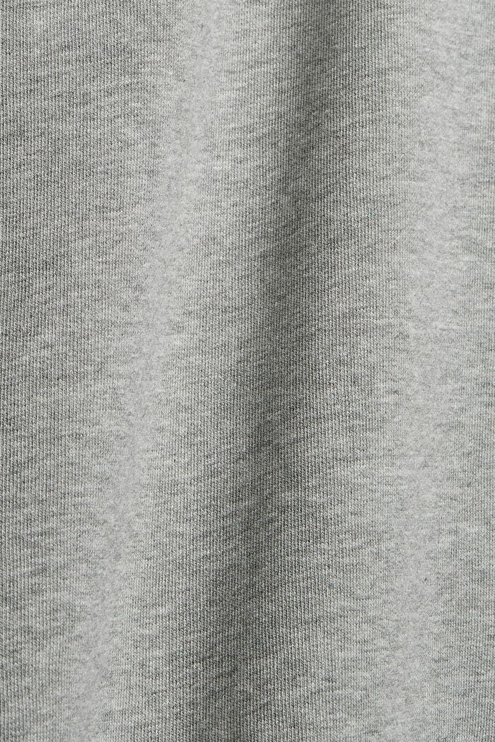 Organic cotton blend sweatshirt midi skirt, MEDIUM GREY, detail image number 4