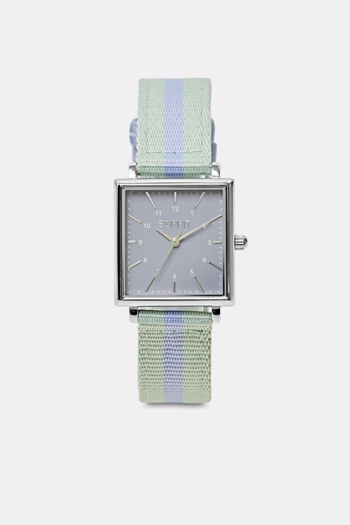 Stainless Steel Woven Strap Watch, SILVER, detail image number 0