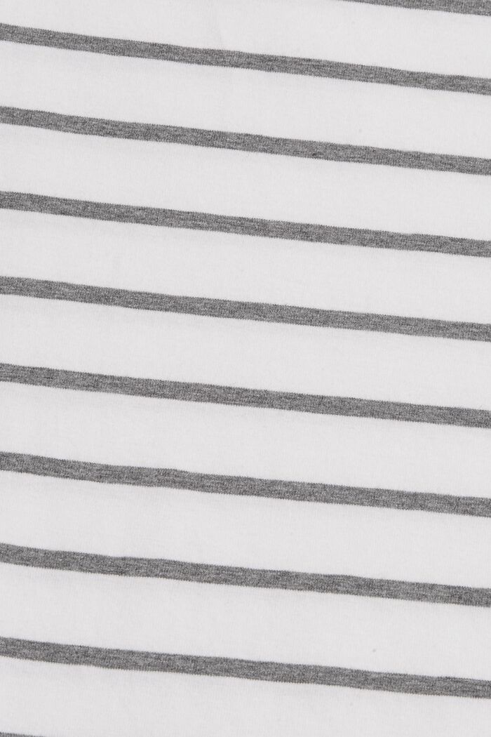 Striped long sleeve top made of organic cotton, WHITE, detail image number 4