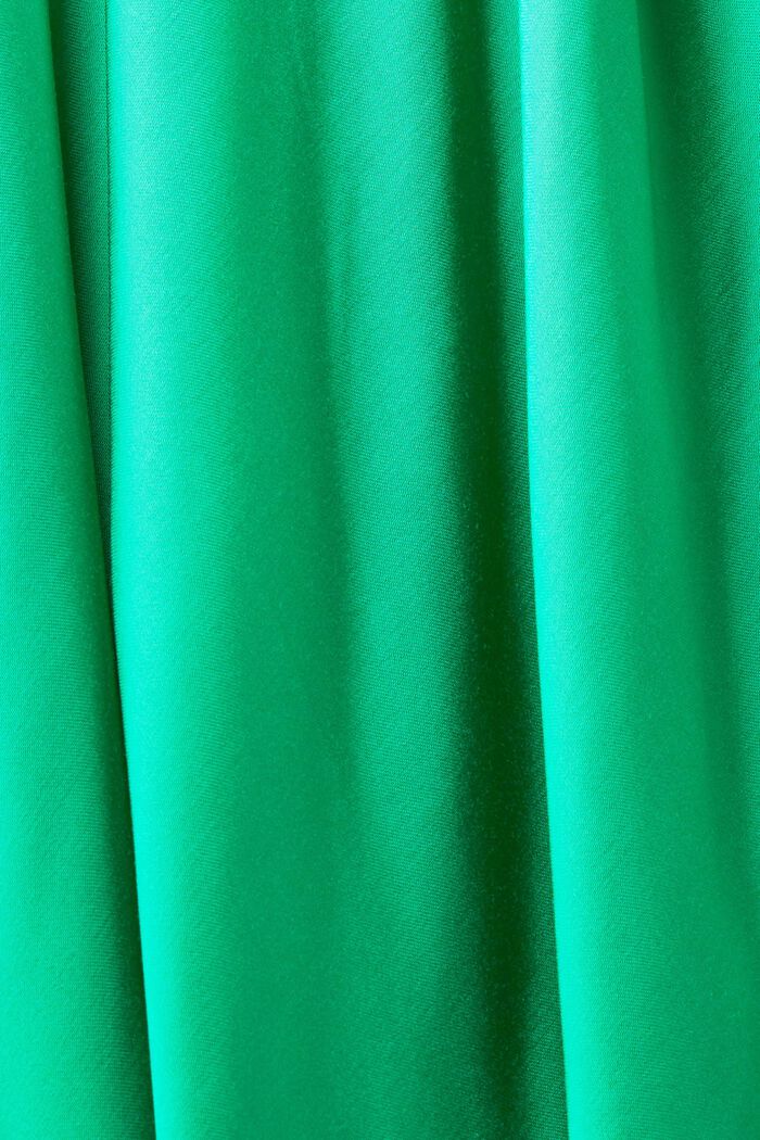 Belted Satin Midi Tank Dress, GREEN, detail image number 4