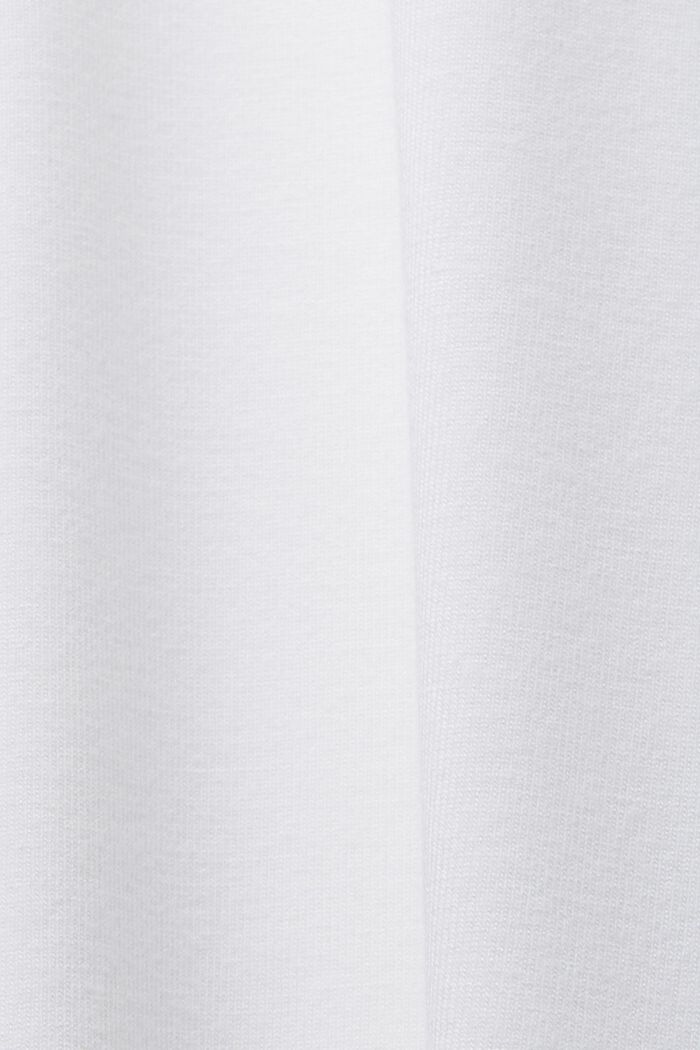 Eyelet Paneled Puff Sleeve Blouse, WHITE, detail image number 7