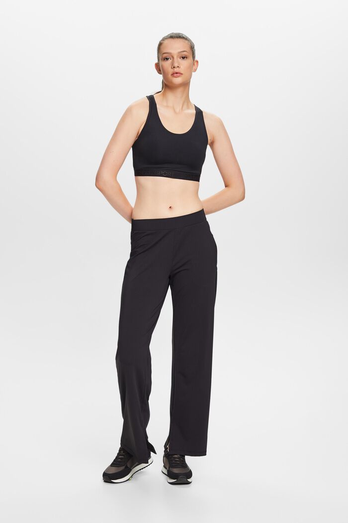 Recycled: wide leg trousers, BLACK, detail image number 1