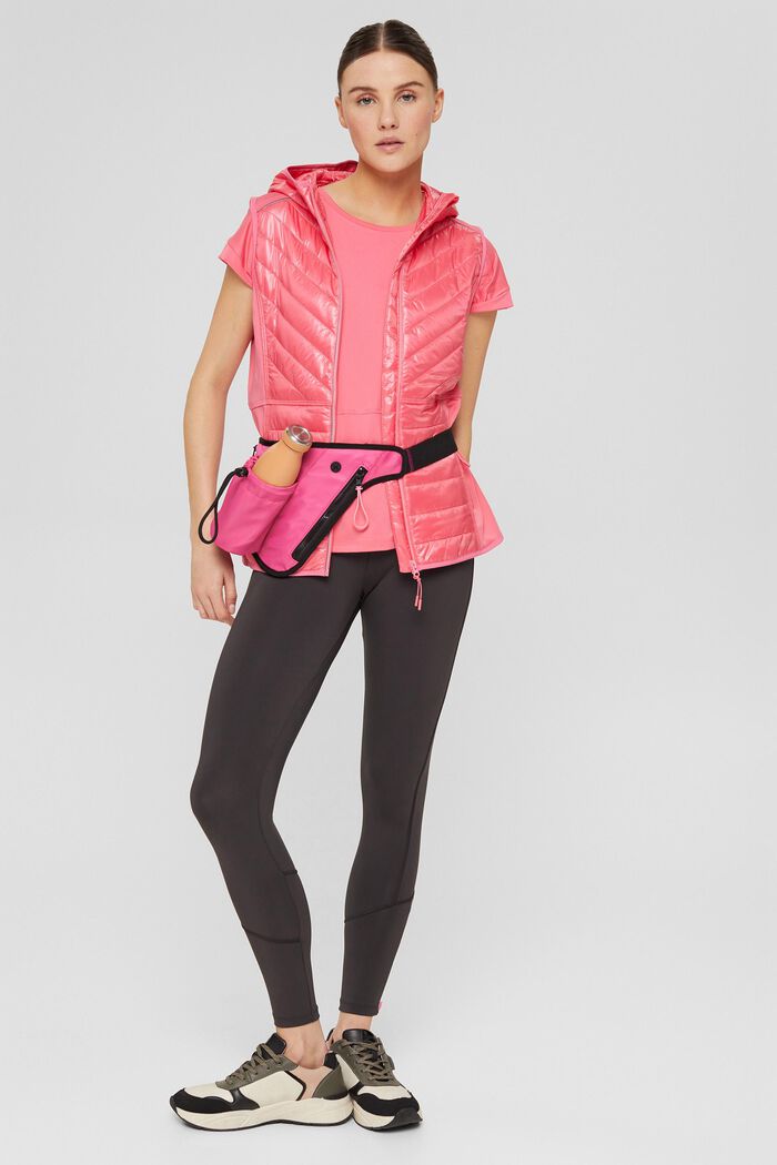 Woven Outdoor-Vest, PINK FUCHSIA, overview