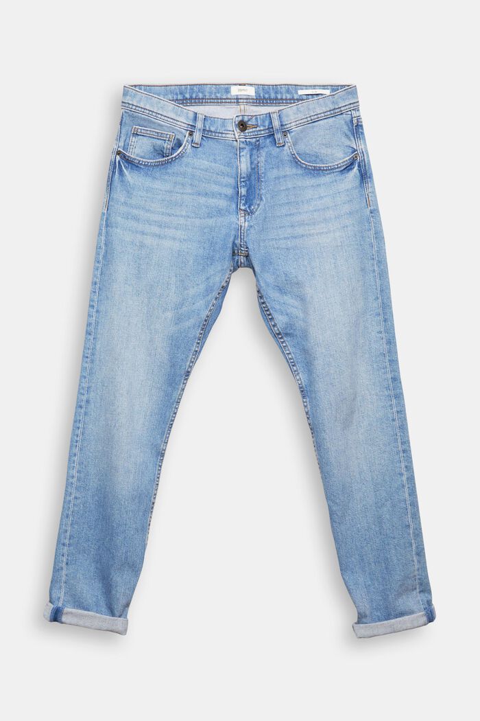 Stretch jeans containing organic cotton, BLUE LIGHT WASHED, detail image number 2