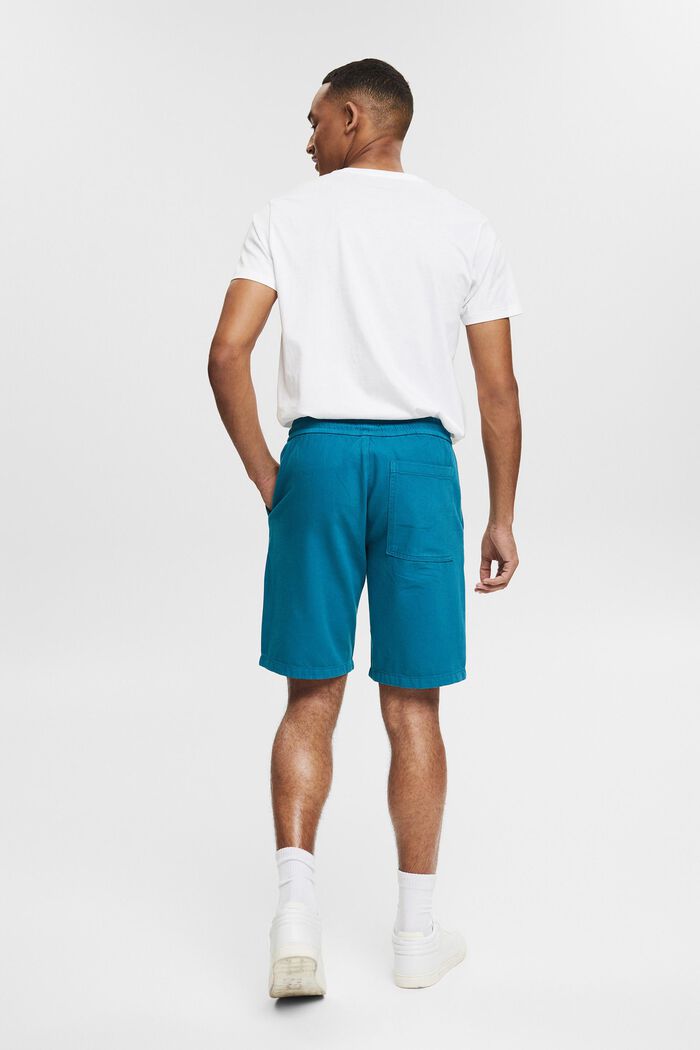 Shorts with drawstring waist, TEAL BLUE, detail image number 3