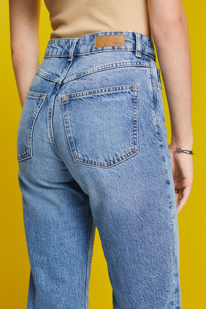 80s straight fit jeans, BLUE MEDIUM WASHED, detail image number 4