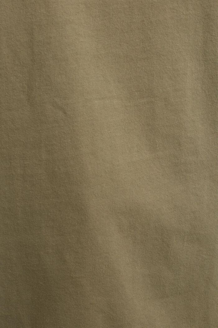 Printed T-shirt, 100% organic cotton, LIGHT KHAKI, detail image number 4