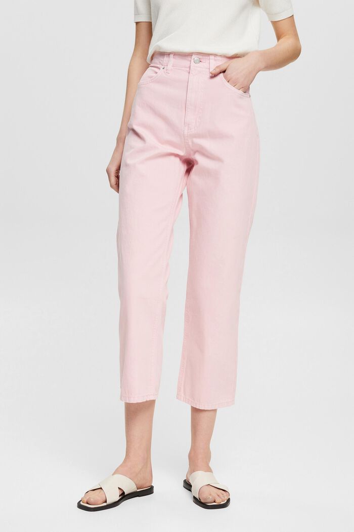 Containing hemp: straight-leg trousers, LIGHT PINK, detail image number 0