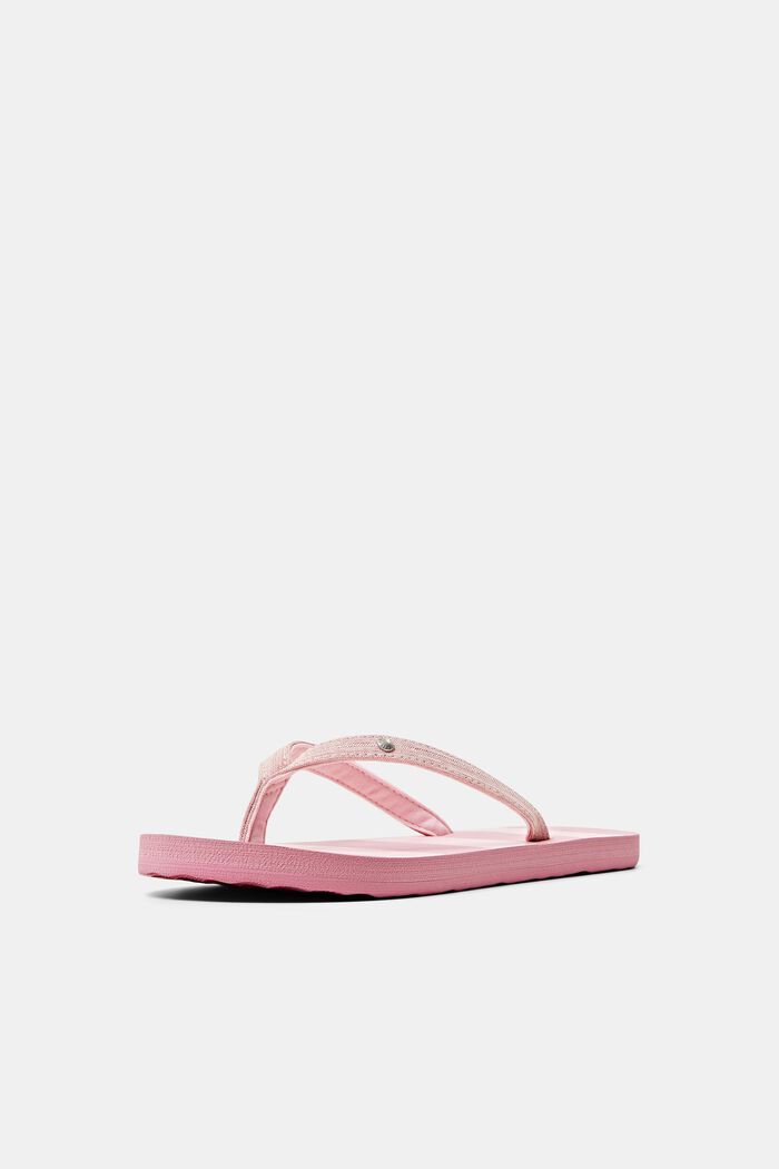 Slip Slops with textile straps, PINK FUCHSIA, detail image number 2