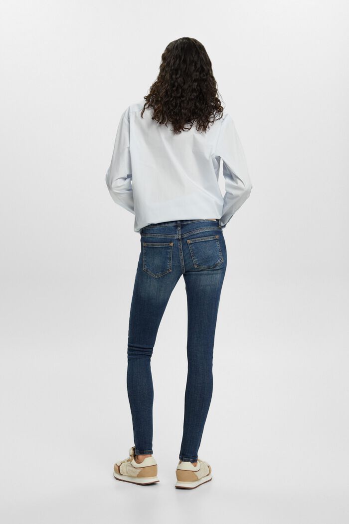 Low-rise skinny jeans, BLUE MEDIUM WASHED, detail image number 3