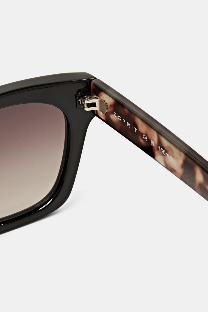 Gradient Square Framed Sunglasses, BLACK, detail image number 3