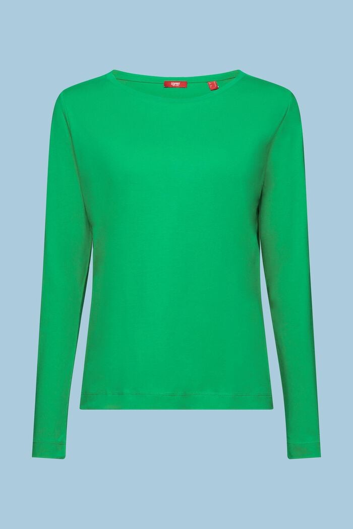 Round Neck Top, GREEN, detail image number 6