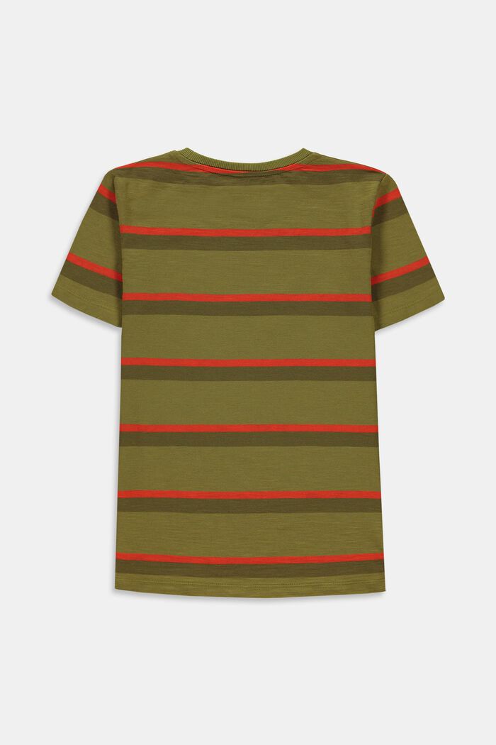 Striped T-shirt in 100% cotton, LEAF GREEN, detail image number 1