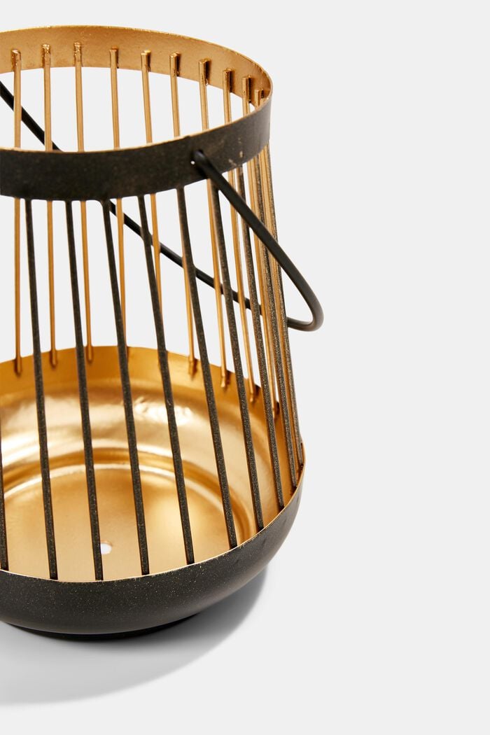 Small storm lantern with gold, BLACK, detail image number 1