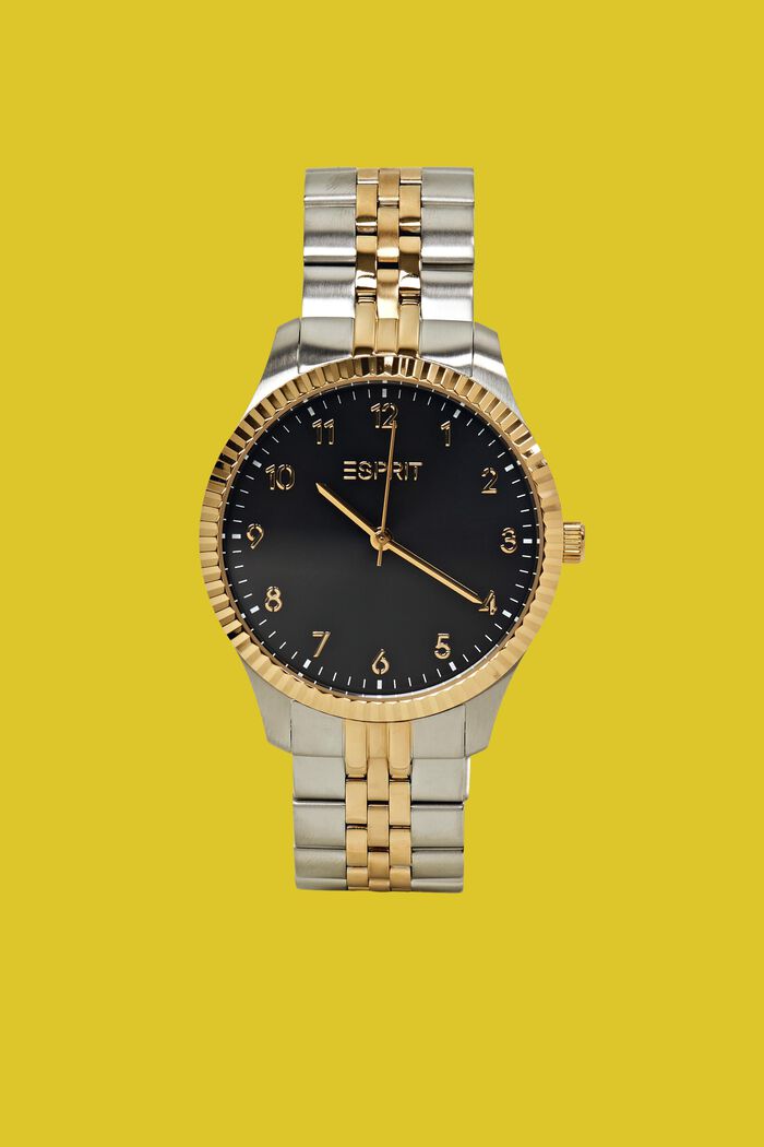 Stainless-steel watch with bi-color bracelet, GOLD BICOLOUR, detail image number 0