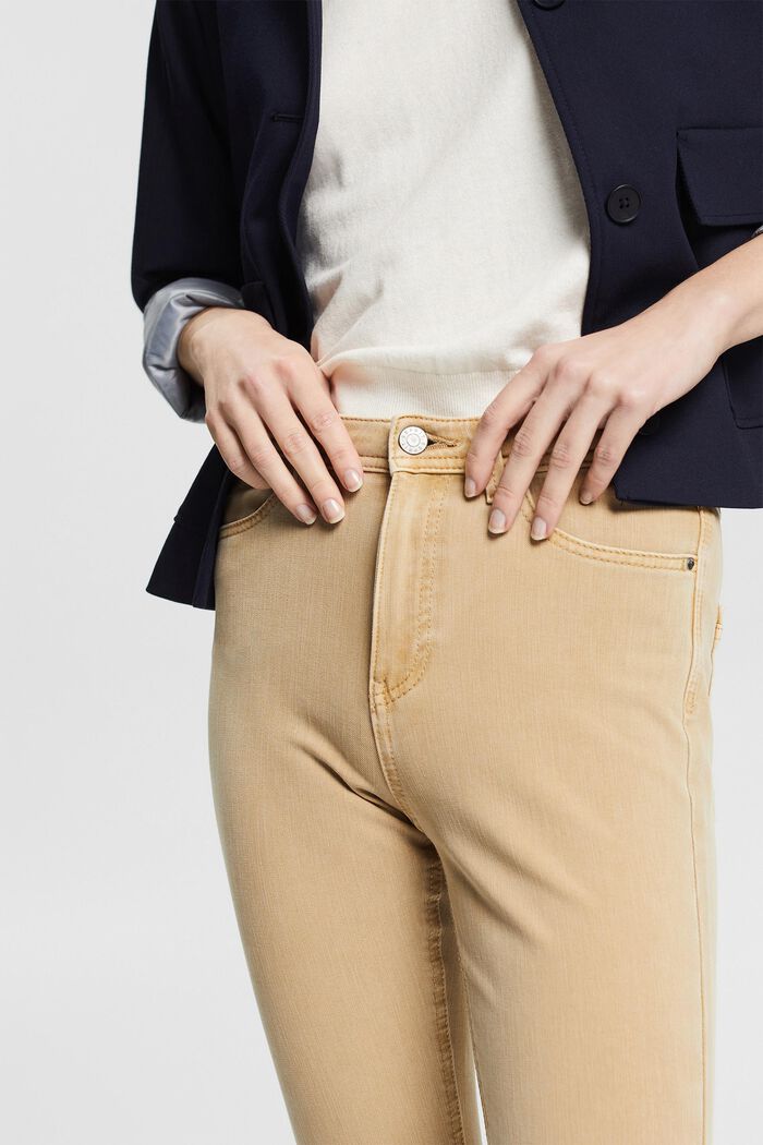 Stretch trousers in organic blended cotton, SAND, detail image number 2