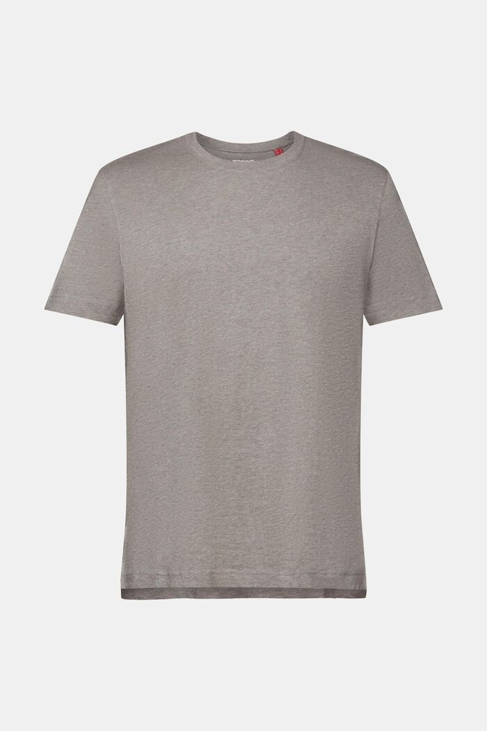 Crewneck t-shirt, 100% cotton, GUNMETAL, detail image number 6