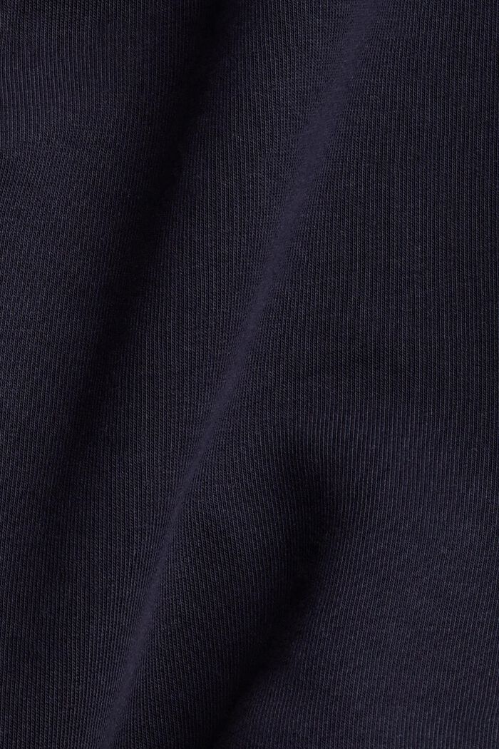 Made of recycled material: hoodie in a colour block design, NAVY, detail image number 4