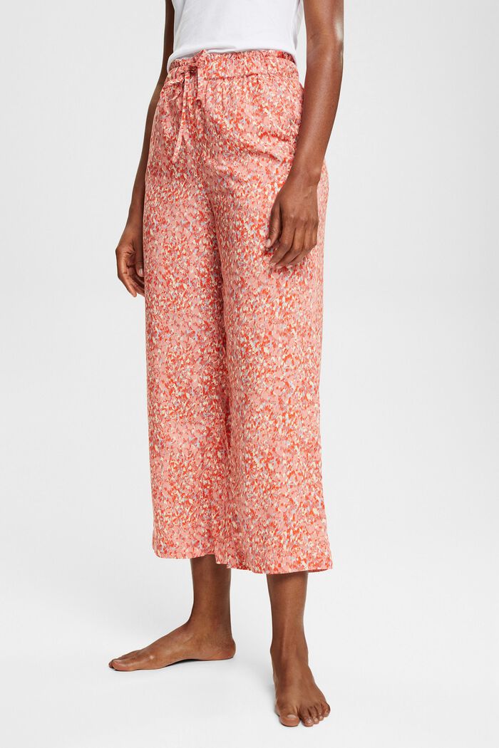 Pyjama bottoms with polka dot pattern, LENZING™ ECOVERO™, TERRACOTTA 3, detail image number 0
