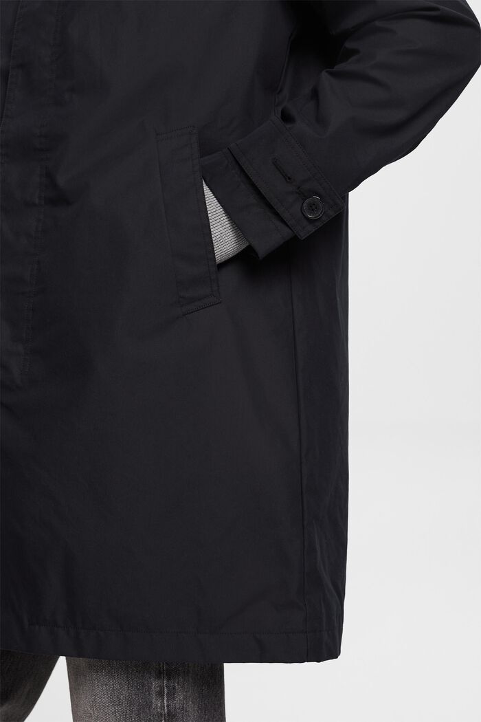 Recycled: lightweight mac coat, BLACK, detail image number 2