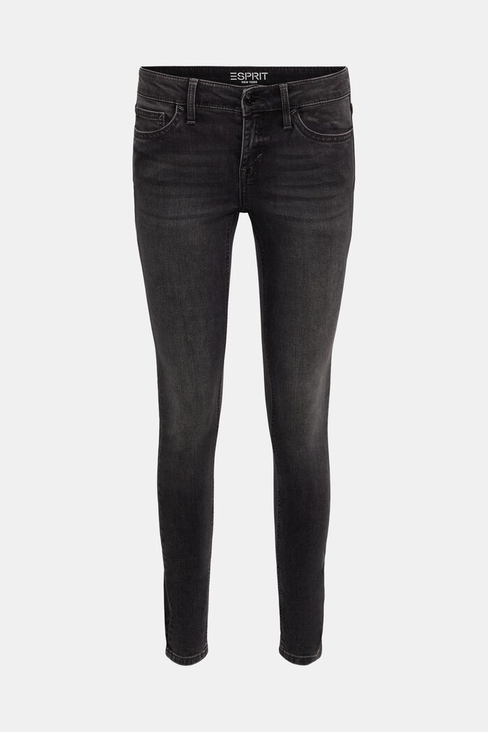 Low Skinny Jeans, BLACK DARK WASHED, detail image number 6
